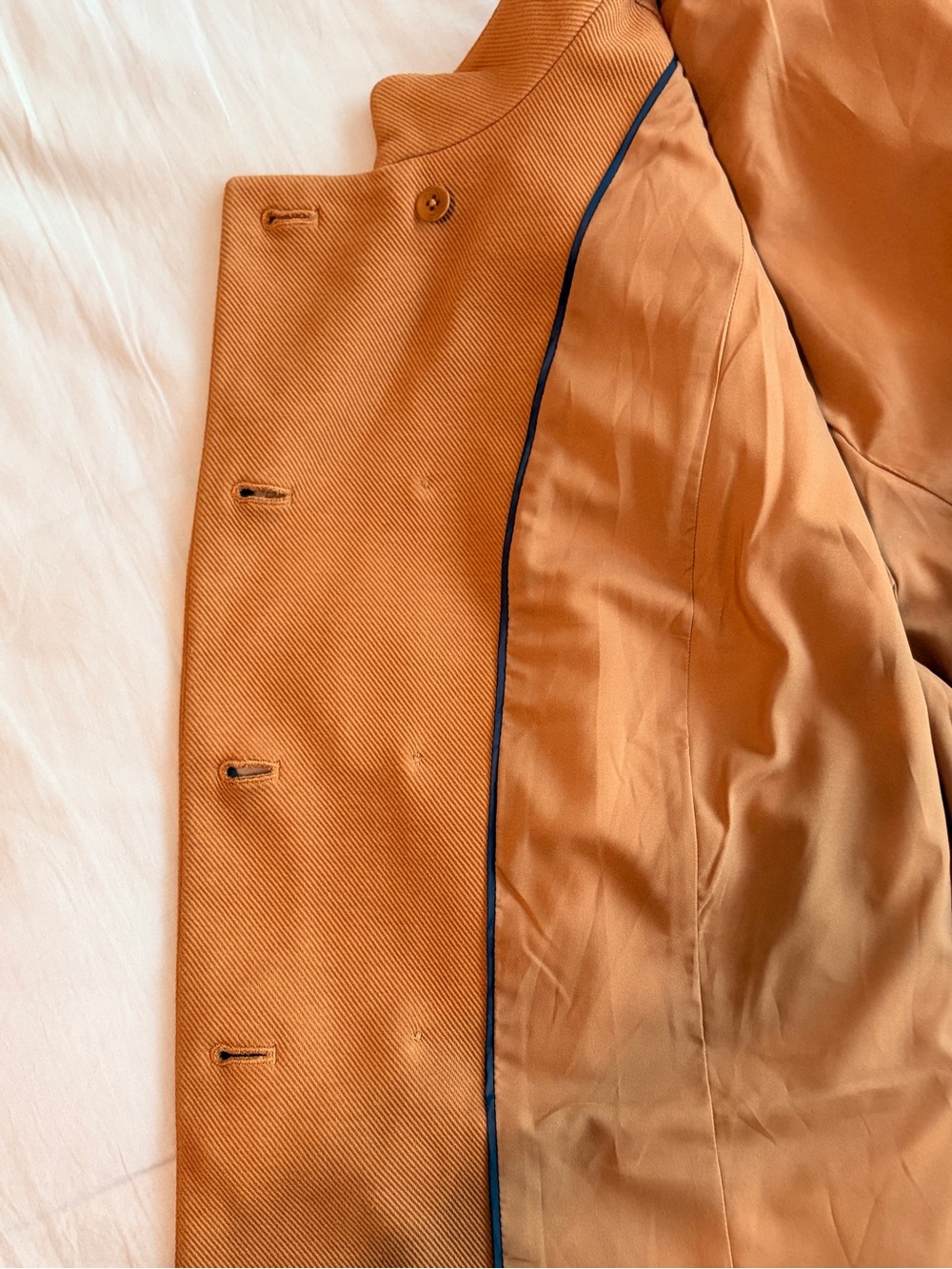 NWT Talbots Twill Knit Band Jacket Caramel Tan Color 16W - Picture 8 of 14